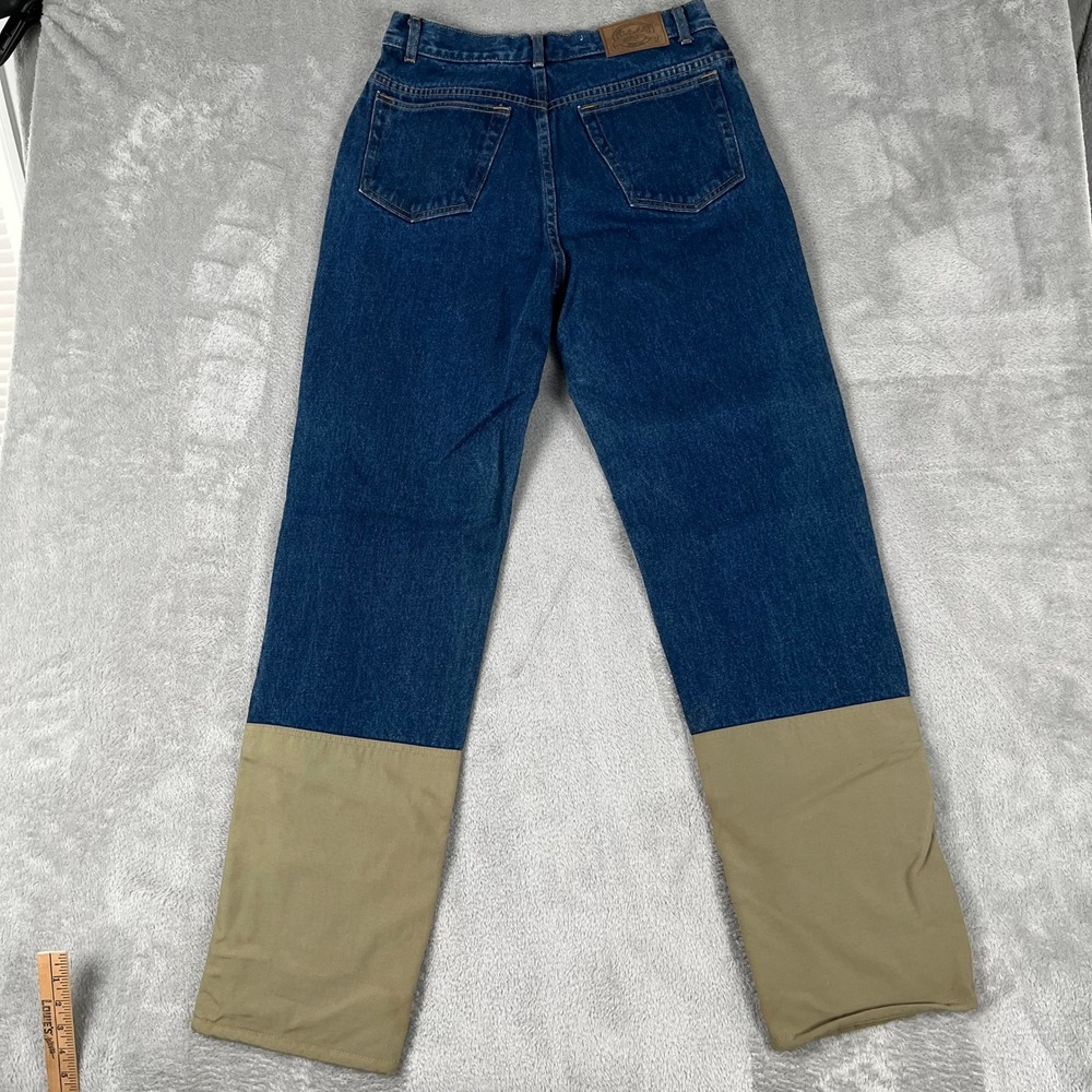 Cabelas Hunting Pants Men 30x34 Blue Jean Upland Brushguard Hunting Denim - Picture 2 of 9
